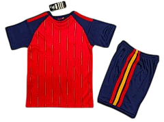 Spain 25/26 Adidas Kids Home Kit - Red & Blue - Inc Socks