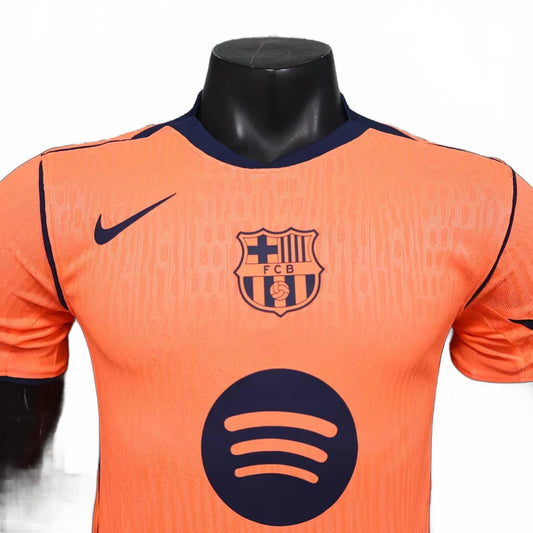 Barcelona 25/26 Nike Away Jersey - Orange - Player Version