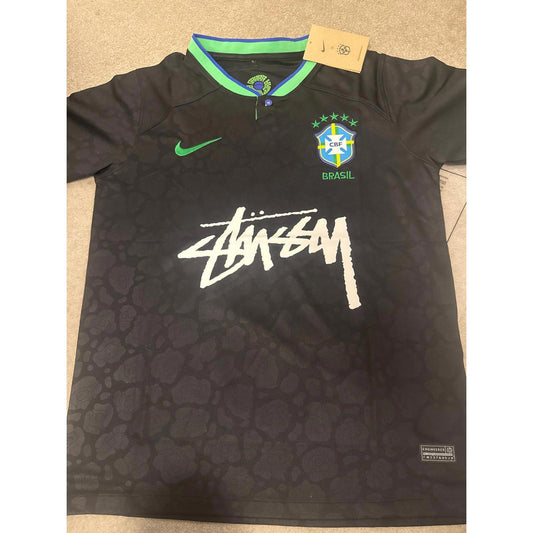 Brazil x Stüssy Nike Fashion Collab Concept Jersey - Black