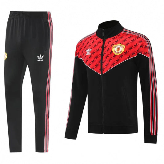 Manchester United 25/26 Adidas Originals Tracksuit - Black & Red