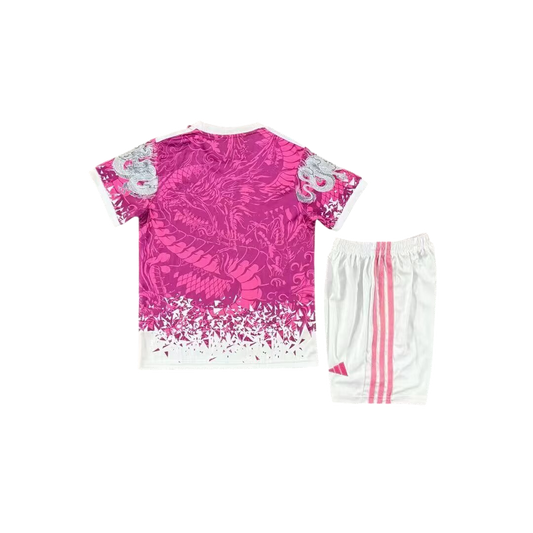 Real Madrid 25/26 Adidas Kids Special Edition Kit - Pink & White - Inc Socks