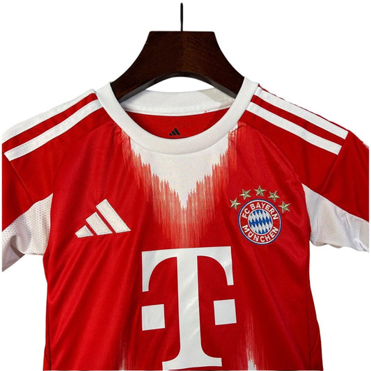 Bayern Munich 25/26 Adidas Kids Home Kit - Inc Socks