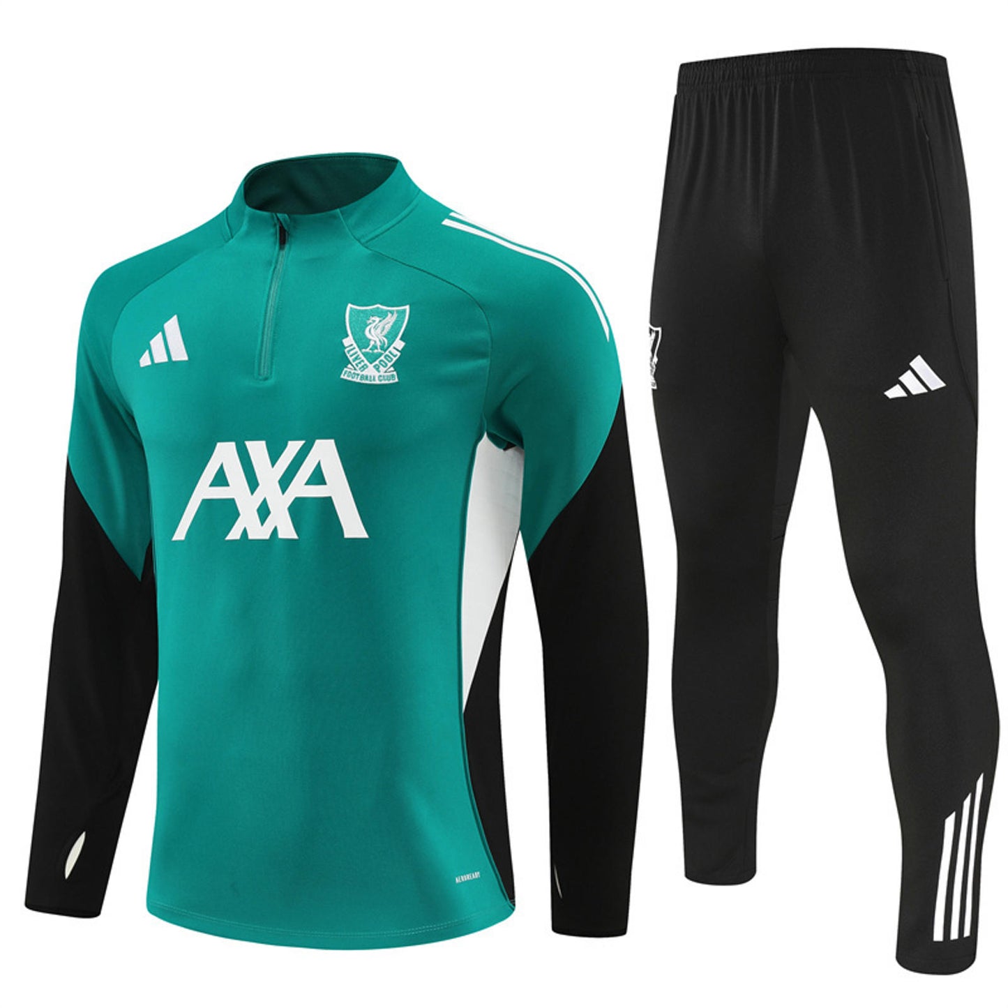 Liverpool 25/26 Adidas Tracksuit - Teal & Black