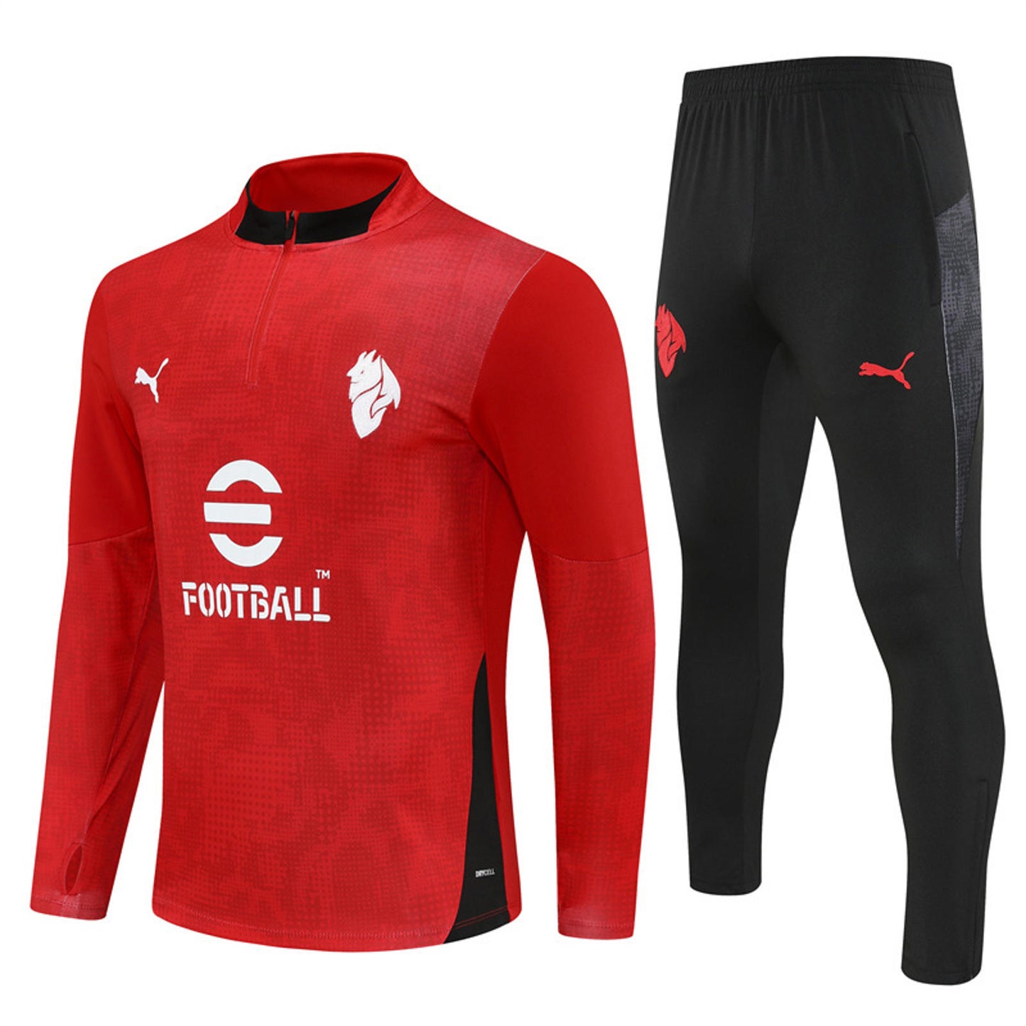 AC Milan 25/26 Puma Kids Tracksuit - Red & Black