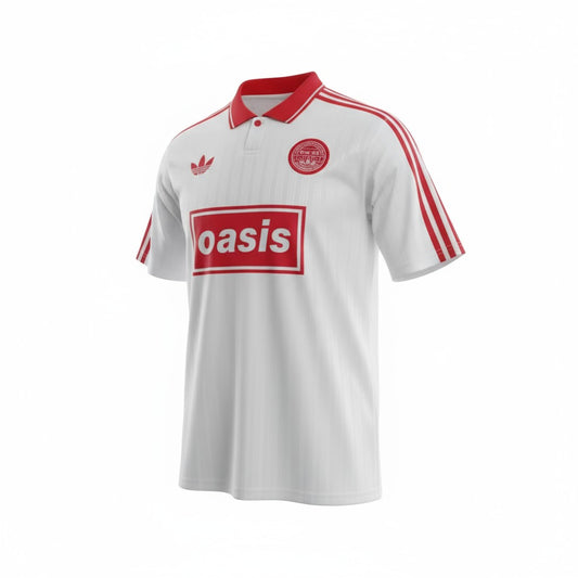 Adidas X Oasis 25/26 Band Football Jersey - White & Red