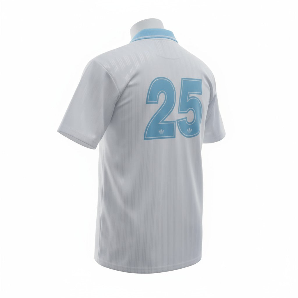 Adidas X Oasis 25/26 Band Football Jersey - White & Blue