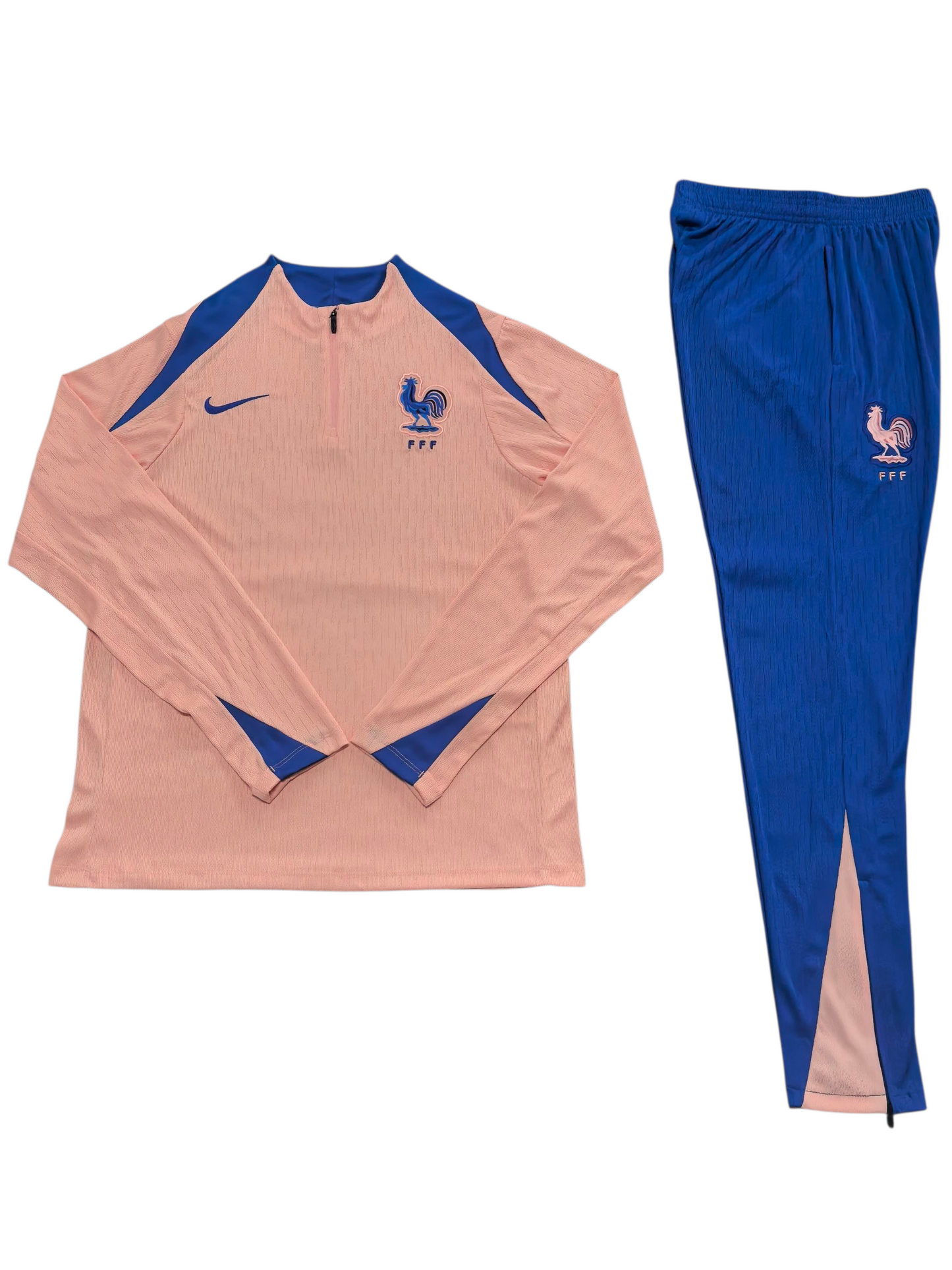 France 25/26 Nike Kids Tracksuit – Peach & Blue