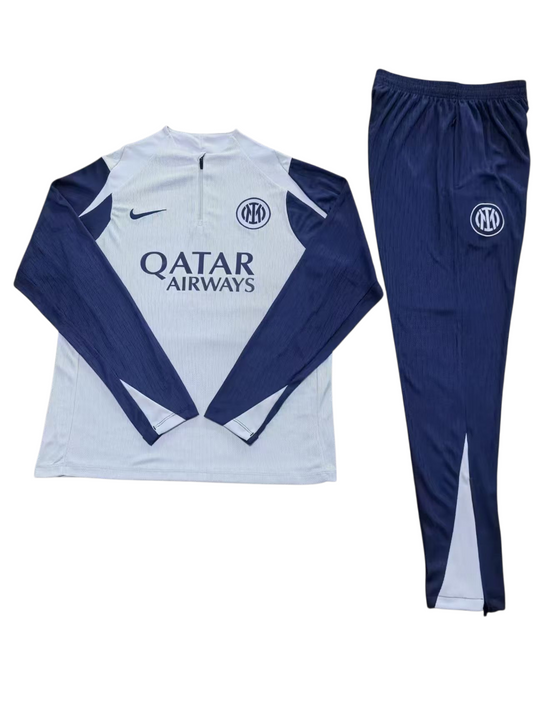 Inter Milan 25/26 Nike Kids Tracksuit – White & Navy