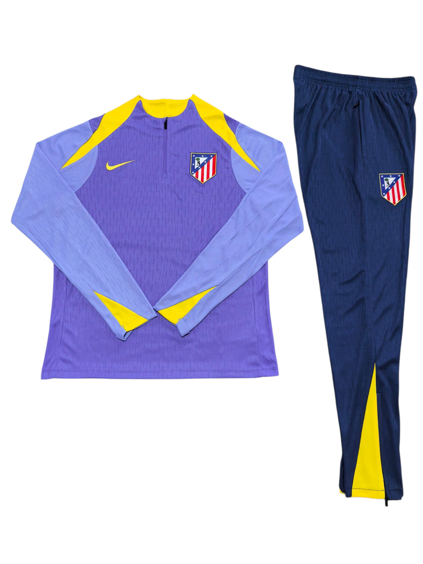 Atlético Madrid 25/26 Nike Kids Tracksuit – Purple, Blue & Yellow