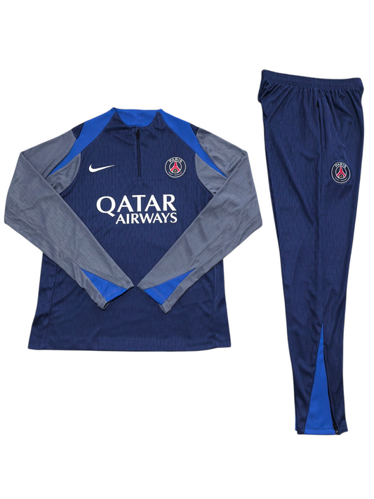 Paris Saint-Germain 25/26 Nike Kids Tracksuit – Blue & Grey