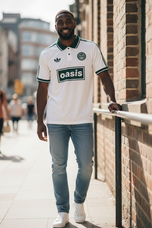 Adidas X Oasis 25/26 Band Football Jersey - White & Green