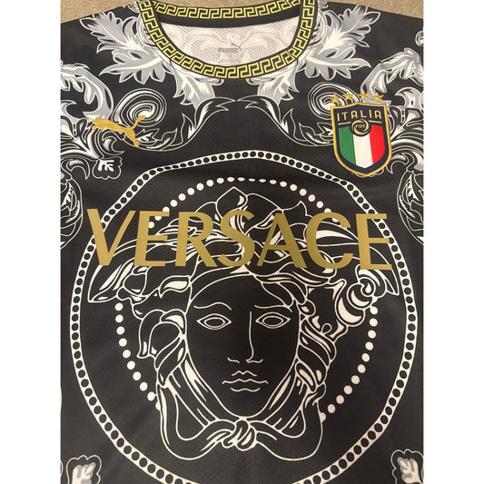 Italy x Versace Fashion Collab Jersey - Black - Size Medium