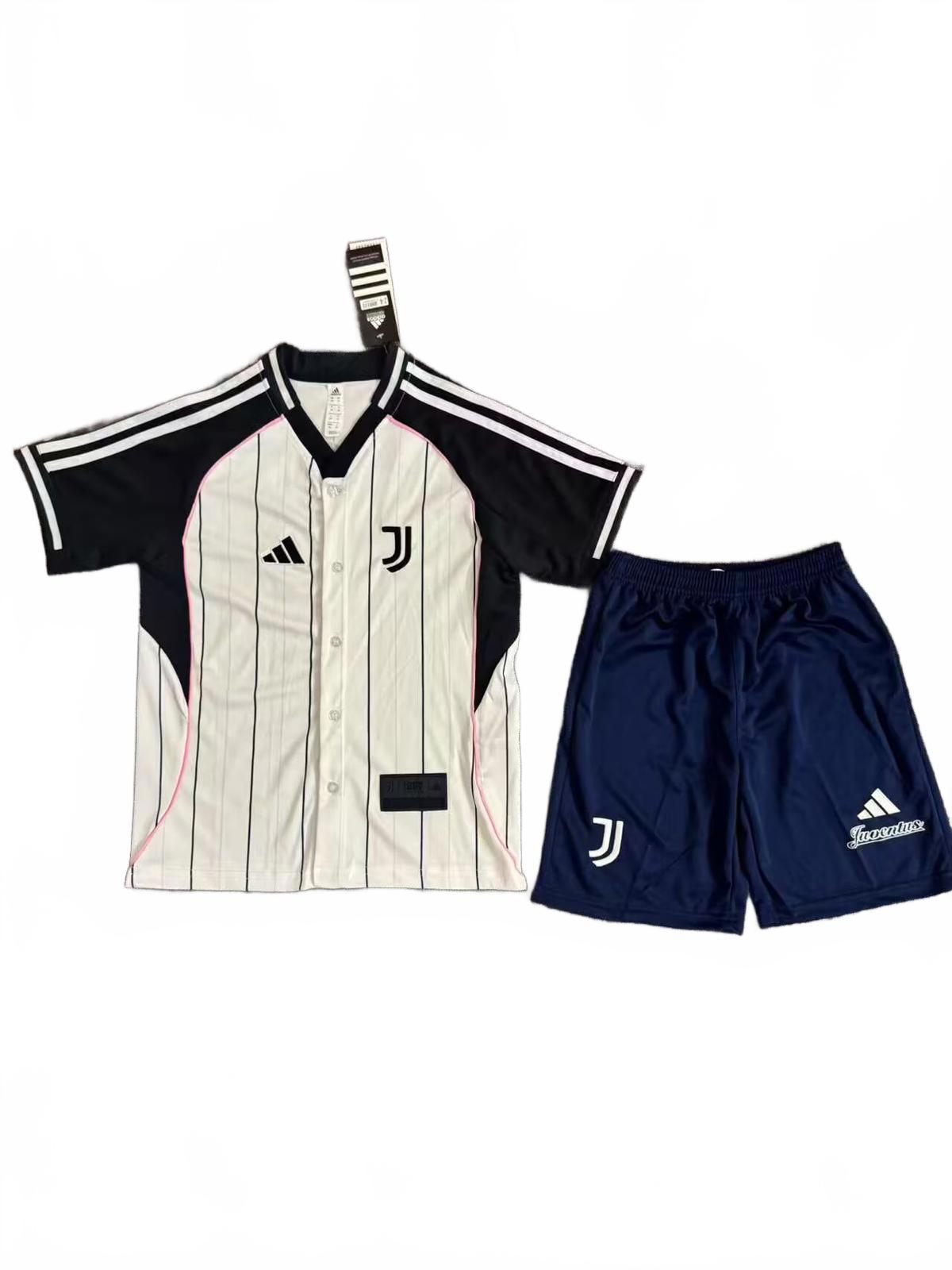Juventus FC Adidas 25/26 Kids Baseball Kit