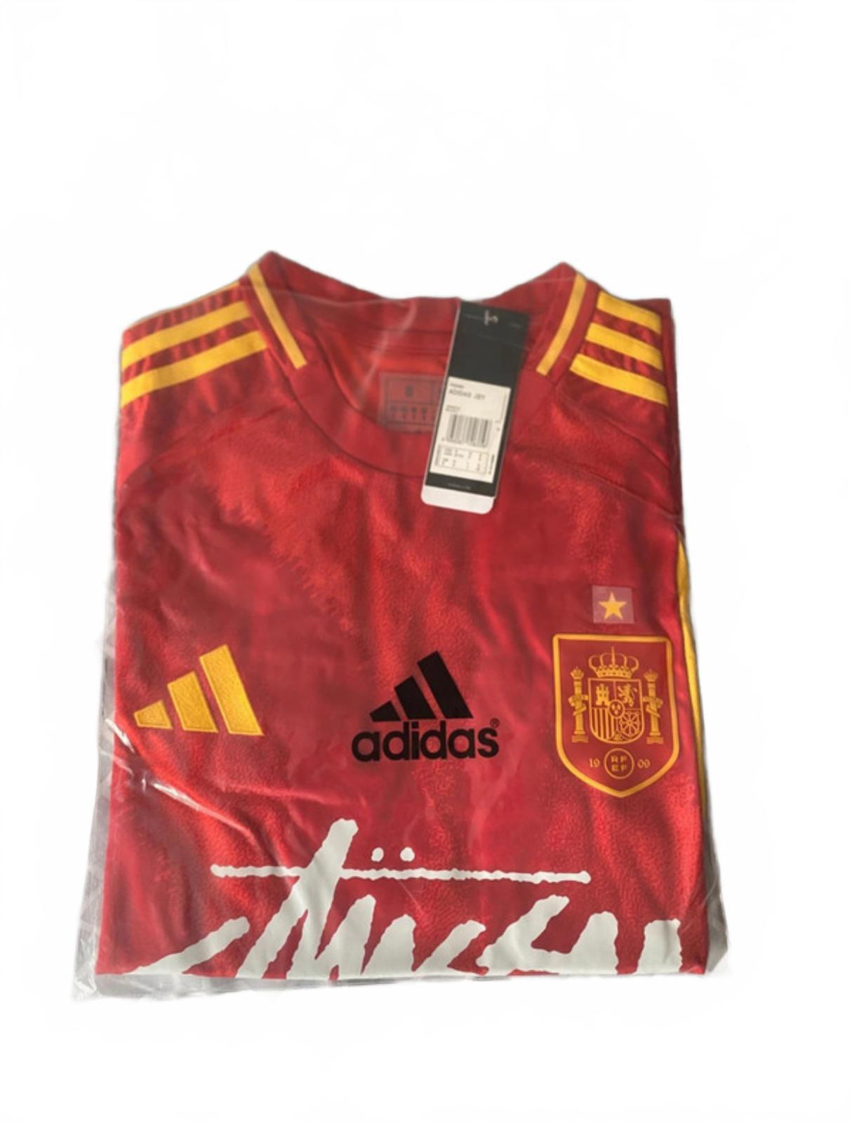 Spain x Stüssy Fashion Collab Home Jersey - Red - Size Small