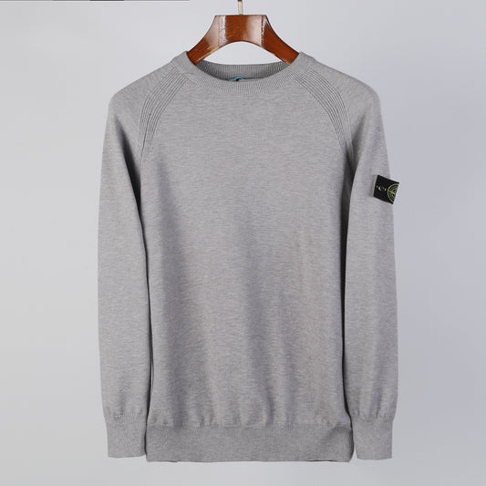 Stone Island Virgin Wool Crew Neck Sweater