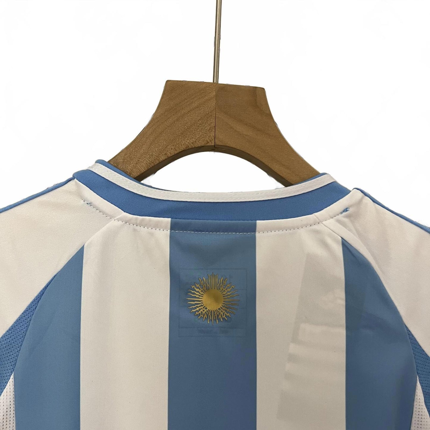 Argentina 2024 Adidas Kids Home Kit  - White & Light Blue - Inc Socks