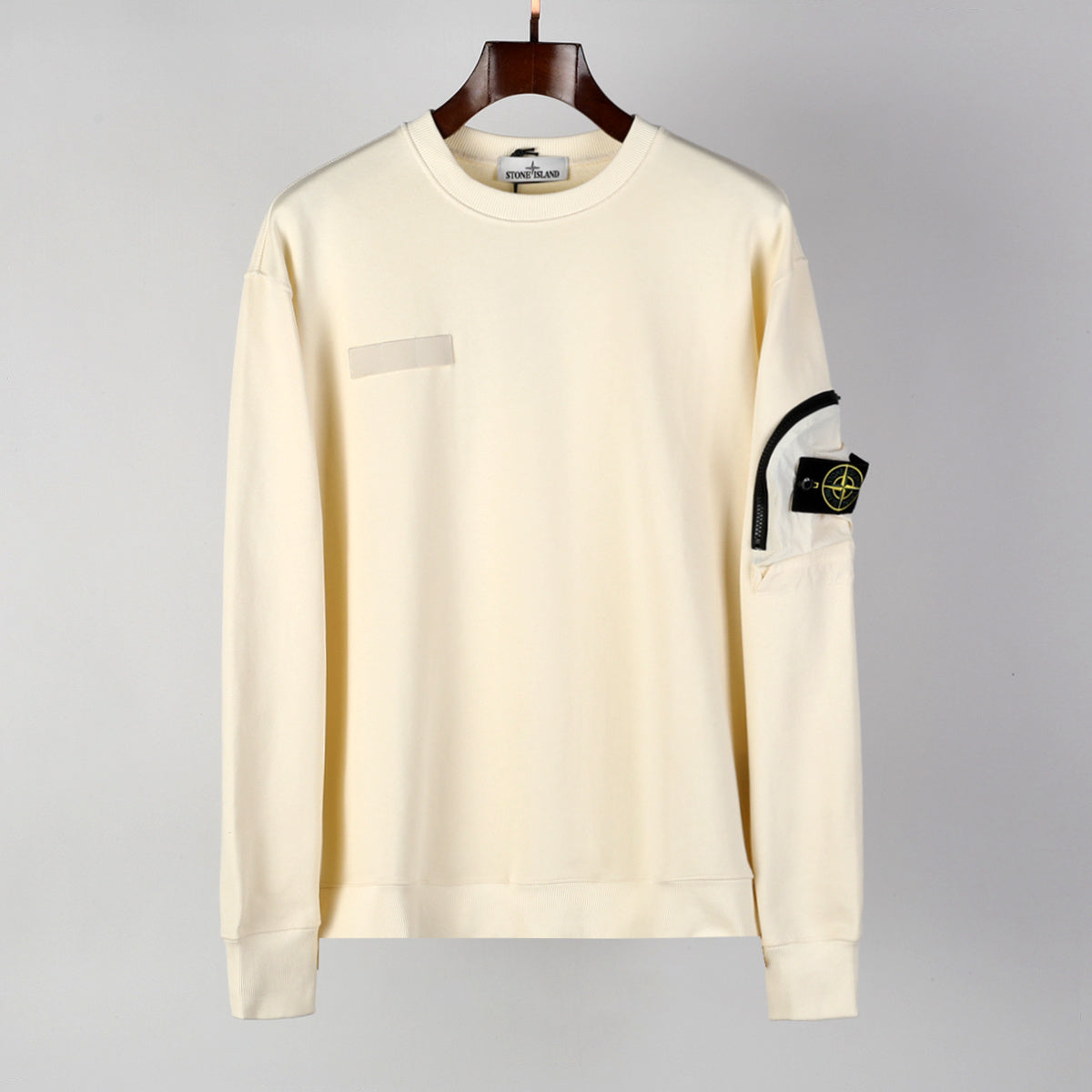 Stone Island Zip Sleeve Pocket Sweatshirt