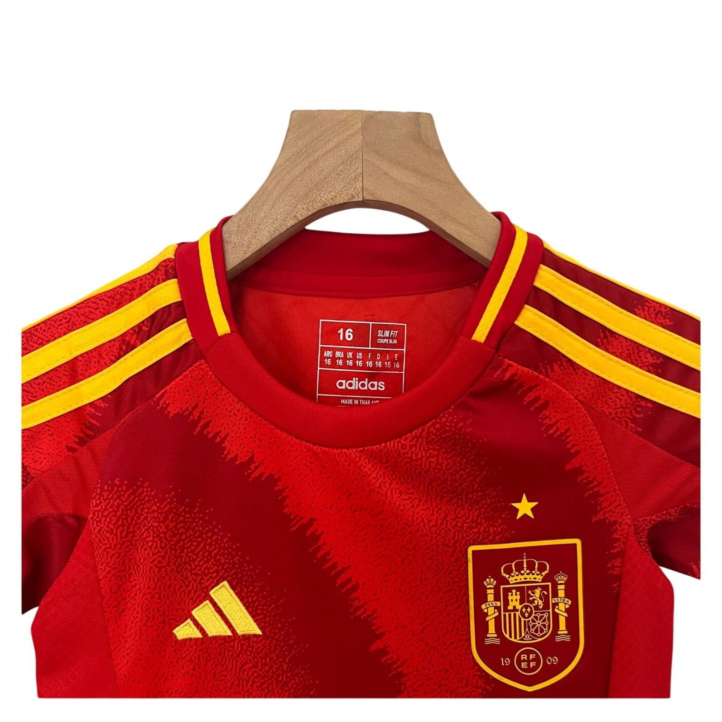 Spain 2024 Adidas Kids Home Kit - Red - Inc Socks