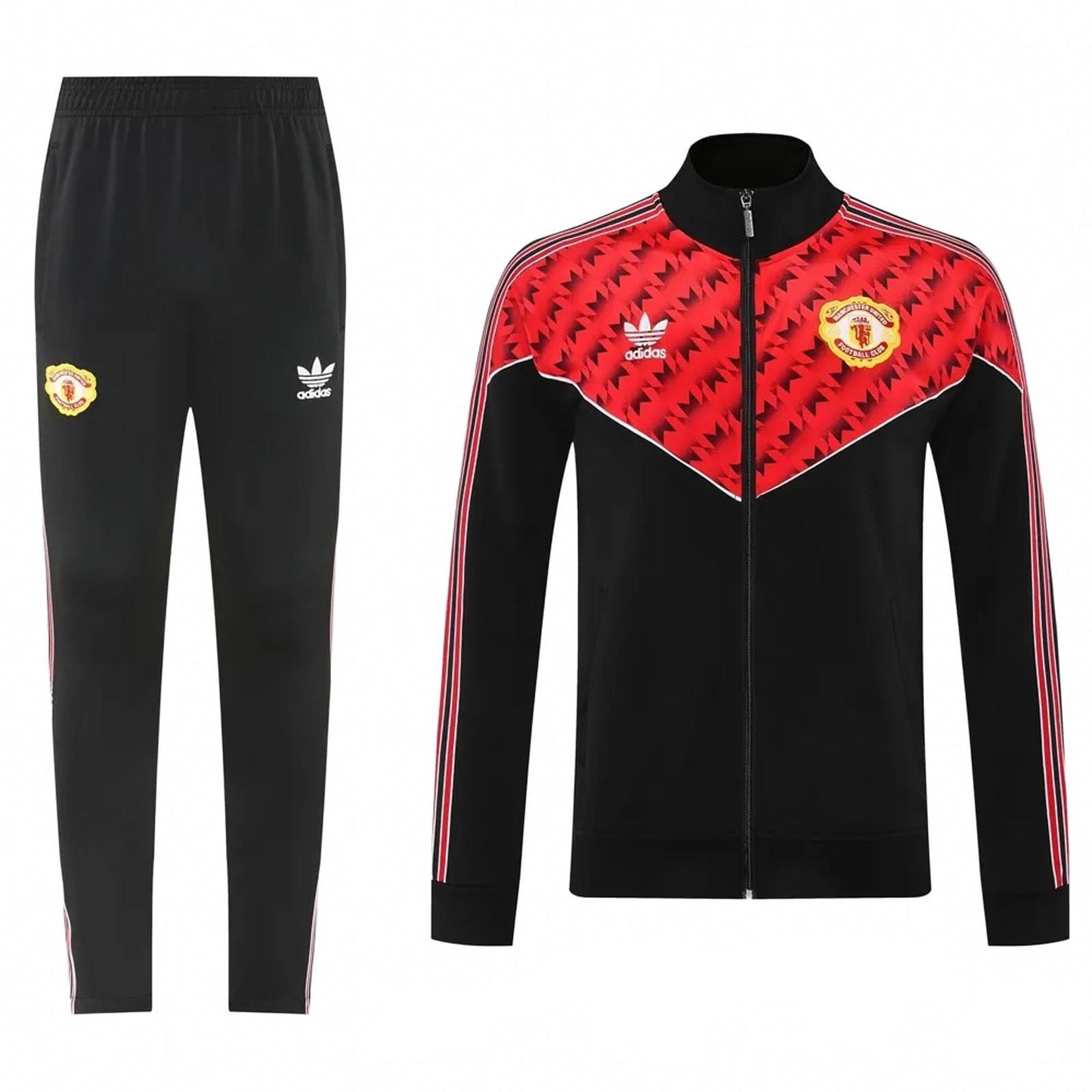Manchester United 25/26 Adidas Originals Tracksuit - Black & Red