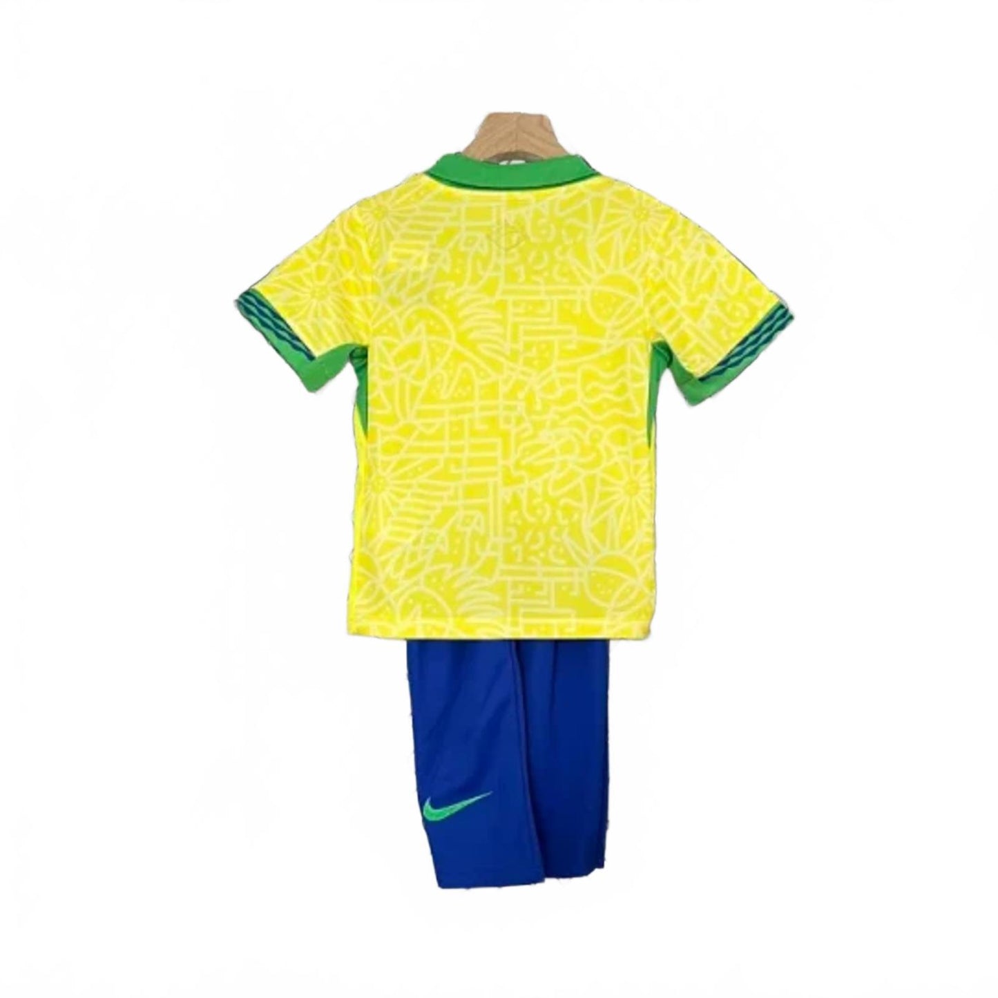 Brazil 2024 Nike Kids Home Kit - Yellow - Inc Socks