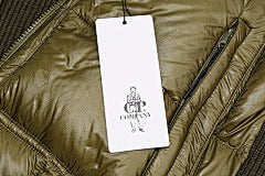 CP Company - Merino Wool Padded Hybrid Hood Jacket Black