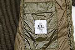 CP Company - Merino Wool Padded Hybrid Hood Jacket Black