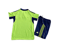 Fulham 25/26 Adidas Kids Away Kit - Green - Inc Socks