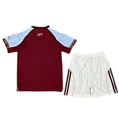 Aston Villa 25/26 Adidas Kids Home Kit - Claret & Blue - Inc Socks