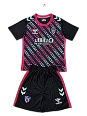 Sunderland 25/26 Hummel Kids Goalkeeper Kit - Black & Pink - Inc Socks