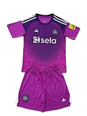 Newcastle 25/26 Adidas Kids Goalkeeper Kit - Purple - Inc Socks