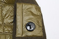 CP Company - Merino Wool Padded Hybrid Hood Jacket Black