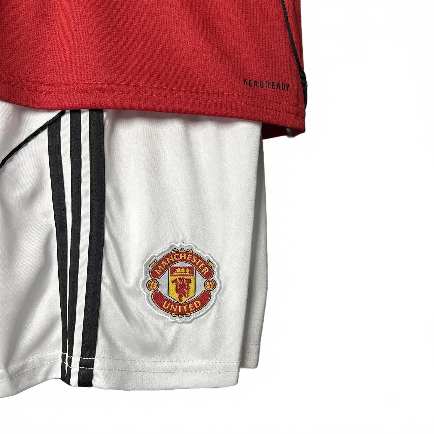 Manchester United 25/26 Adidas Kids Home Kit - Inc Socks