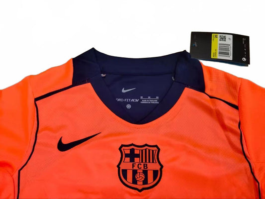 Barcelona 25/26 Nike Kids Away Kit - Orange - Inc Socks