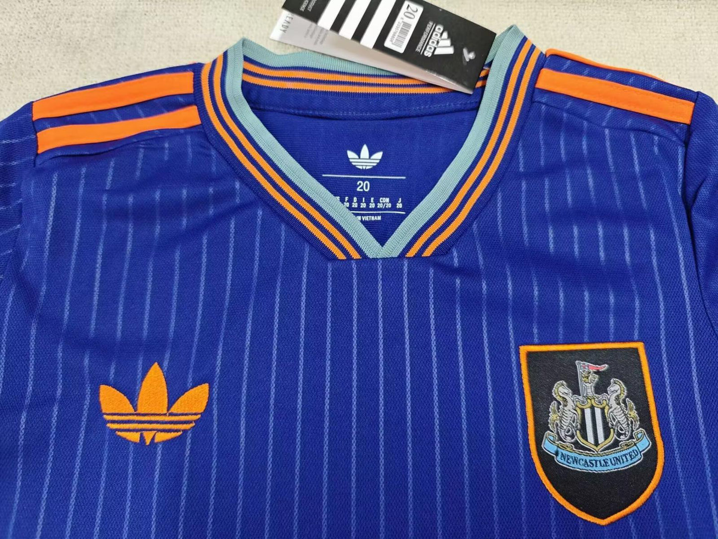 Newcastle 25/26 Adidas Kids Third Kit - Blue - Inc Socks