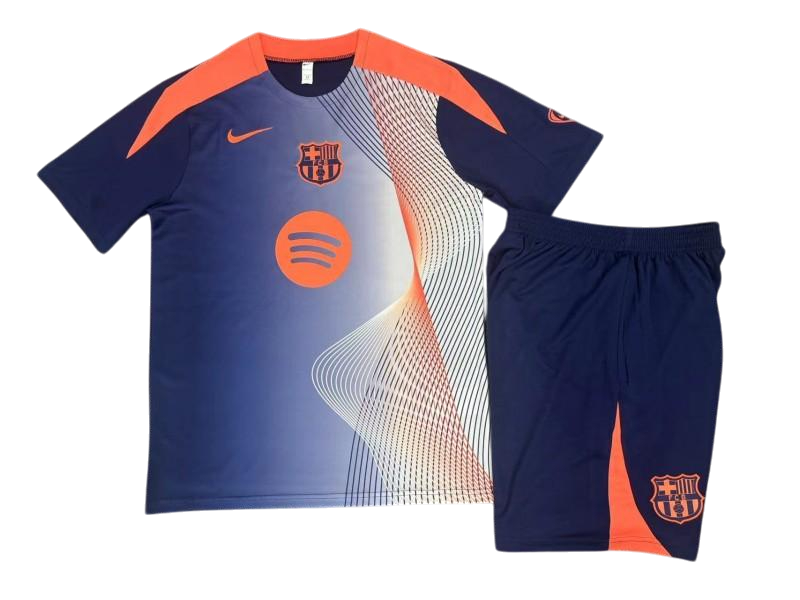 Barcelona 25/26 Nike Kids Special Edition Kit - Blue & Orange - Inc Socks