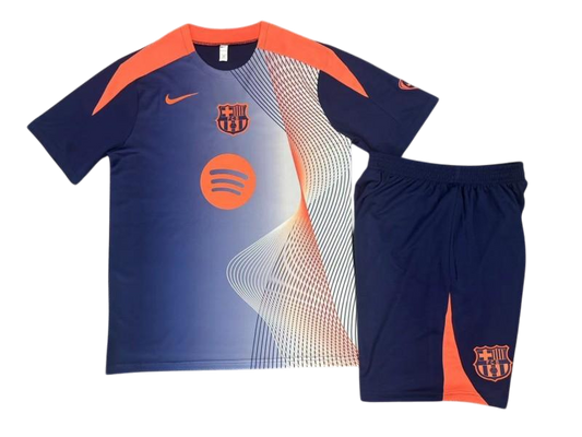 Barcelona 25/26 Nike Kids Special Edition Kit - Blue & Orange - Inc Socks