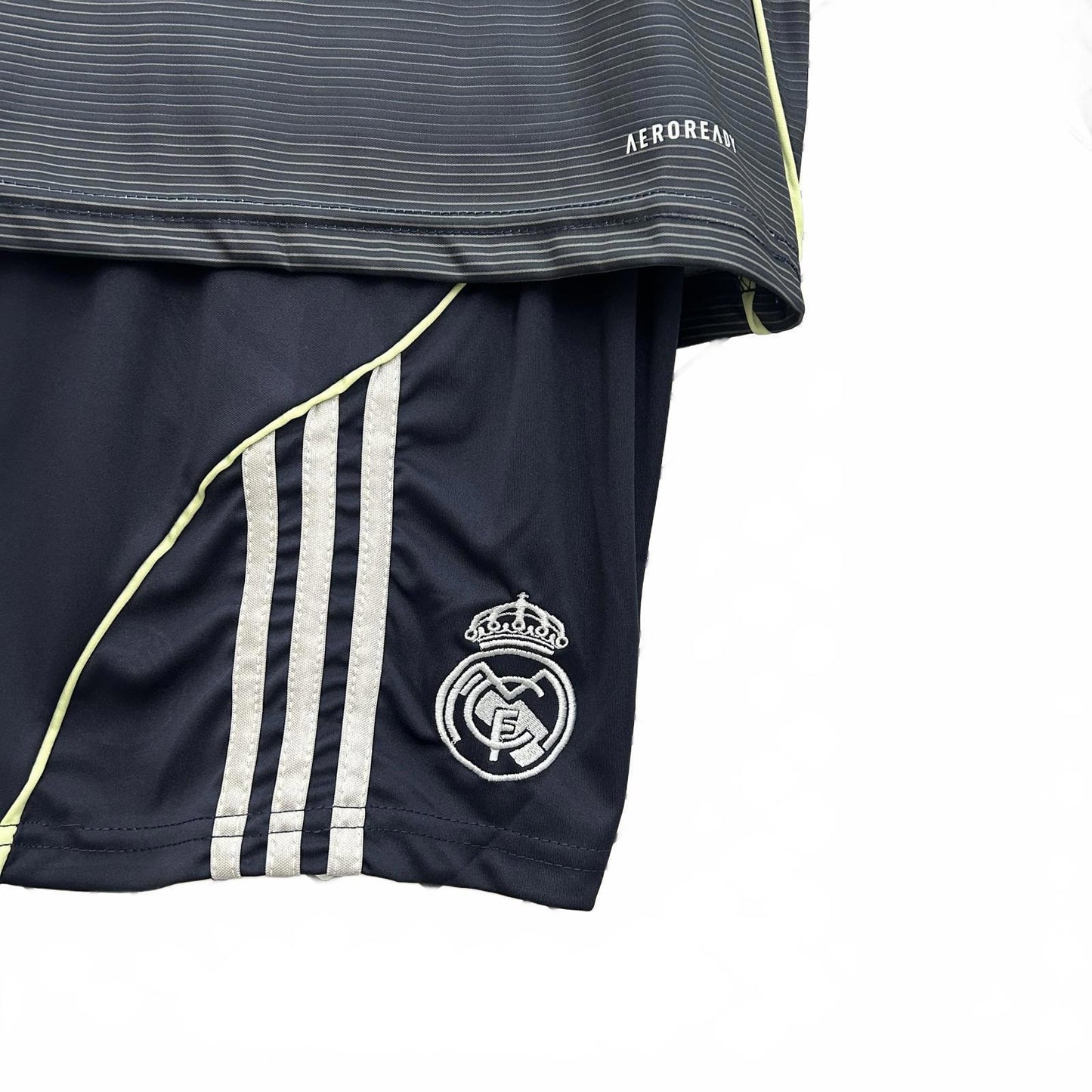 Real Madrid 25/26 Adidas Kids Away Kit - Black - Inc Socks