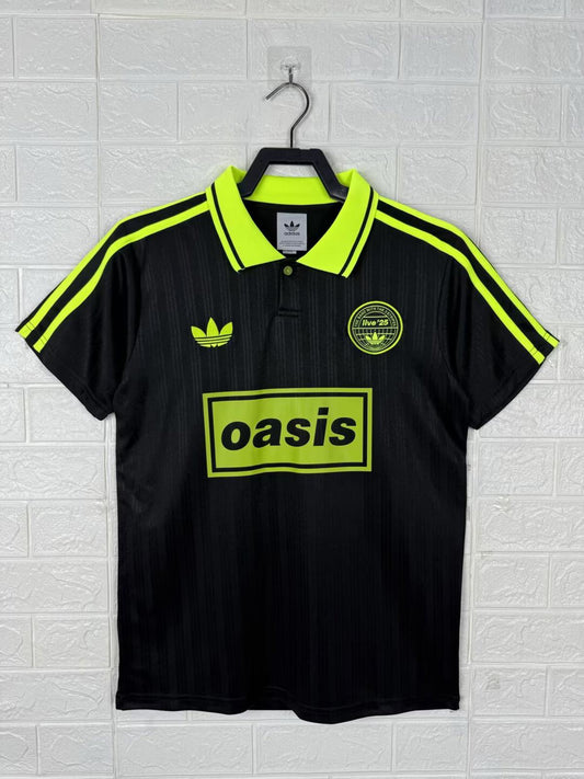 Adidas X Oasis 25/26 Band Football Jersey - Black & Green - Fan Version