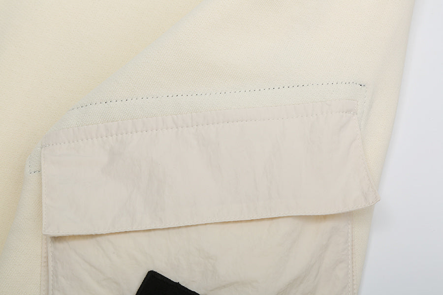 Stone Island Regular-fit Crewneck Sweatshirt in Natural Organic Cotton Fleece with Sleeve Pockets