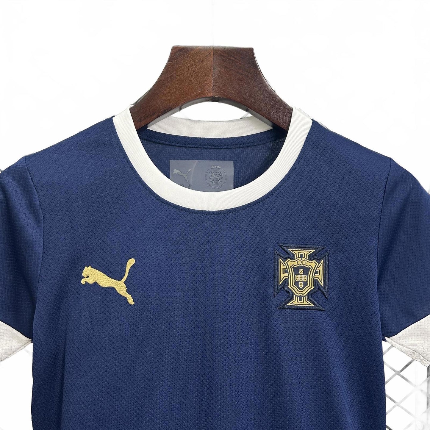 Portugal 2025 Puma Kids Away Kit - Navy Blue - Inc Socks