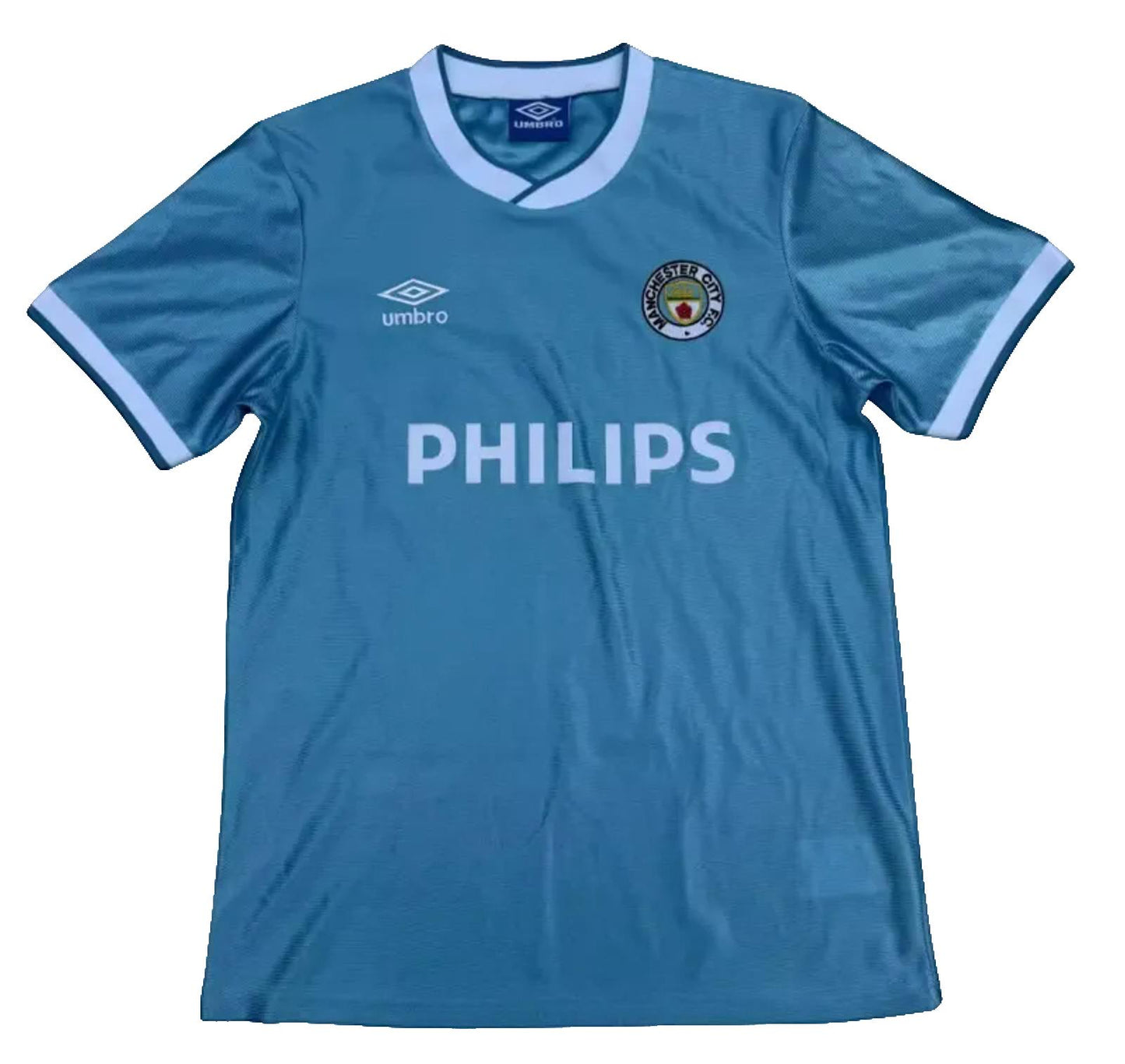 Manchester City 85/87 Umbro Retro Home Jersey - Light Blue