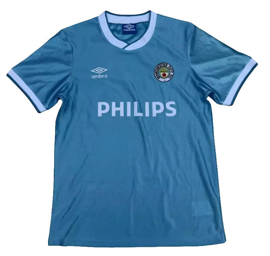 Manchester City 85/87 Umbro Retro Home Jersey - Light Blue