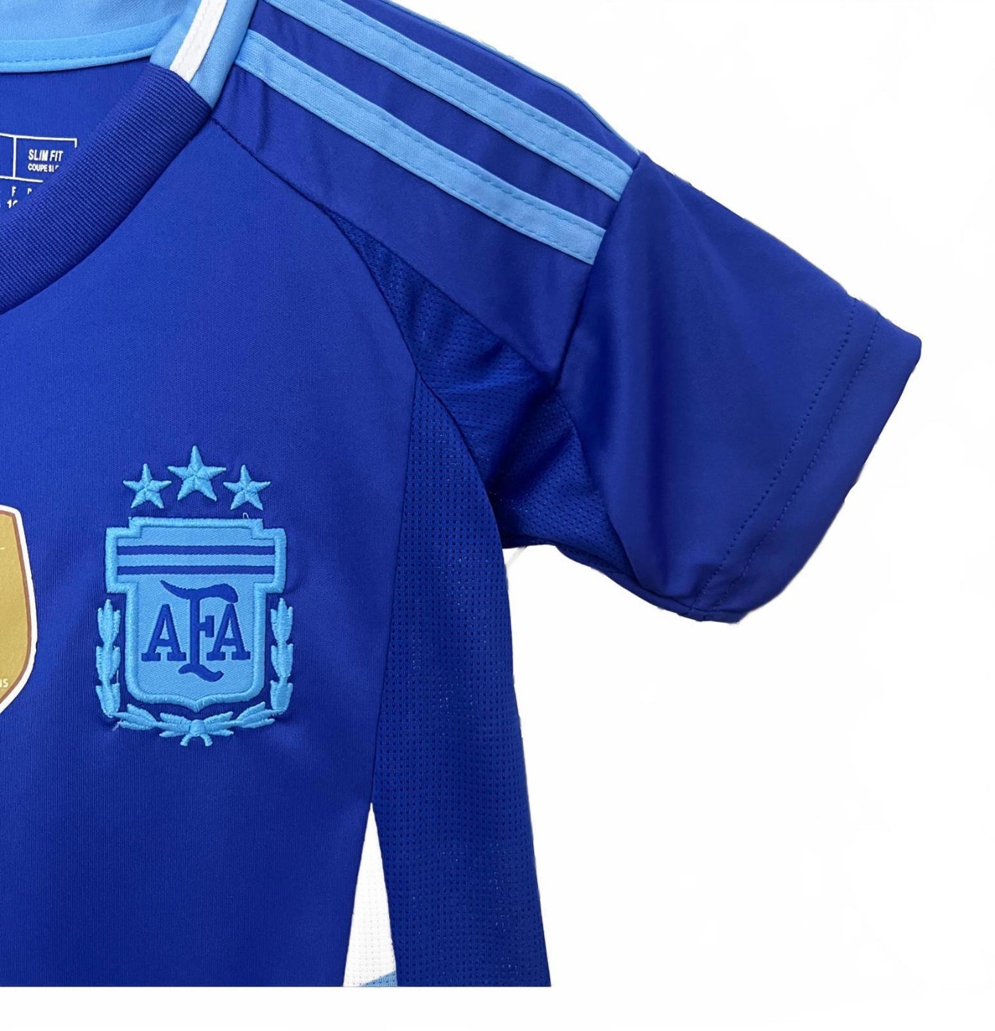 Argentina 2024 Adidas Kids Away Kit  - Blue - Inc Socks