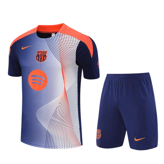 Barcelona 25/26 Nike Kids Special Edition Kit - Blue & Orange - Inc Socks