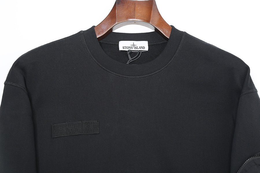 Stone Island Zip Sleeve Pocket Sweatshirt