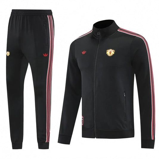 Manchester United 25/26 Adidas Originals Men's Tracksuit - Black