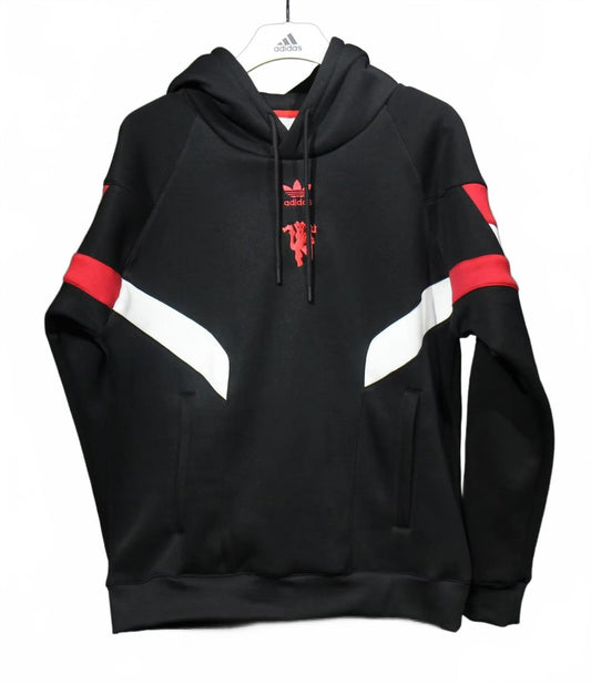 Manchester United Adidas Originals LFSTR Black & Red Hoody