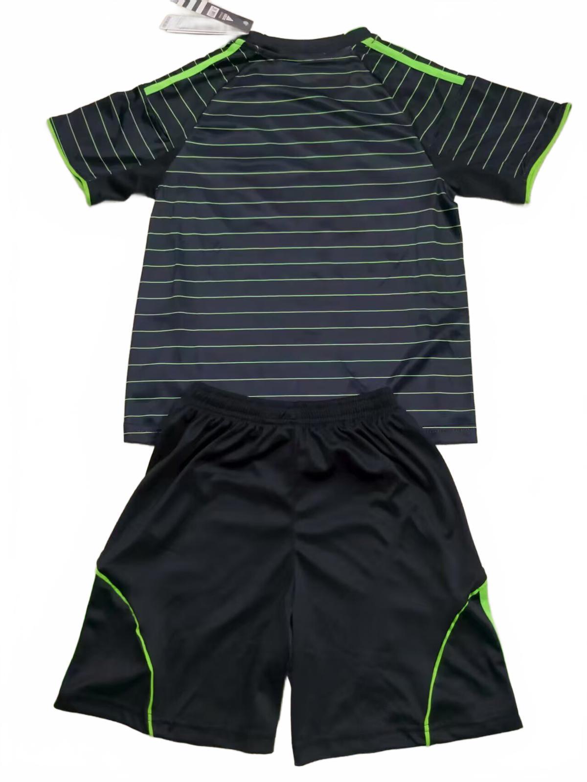 Celtic 25/26 Adidas Kids Kit - Black - Inc Socks