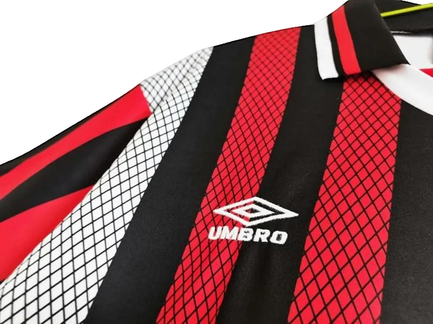 Manchester City 94/96 Umbro Retro Away Jersey - Red & Black