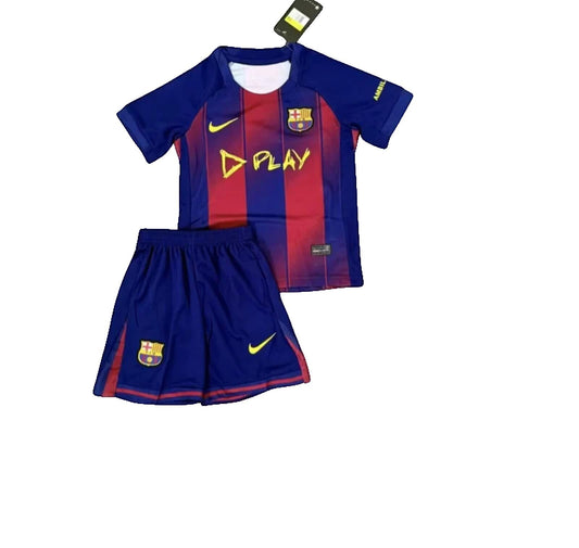 Barcelona 25/26 Nike Kids Home Kit - Blue & Red - Inc Socks